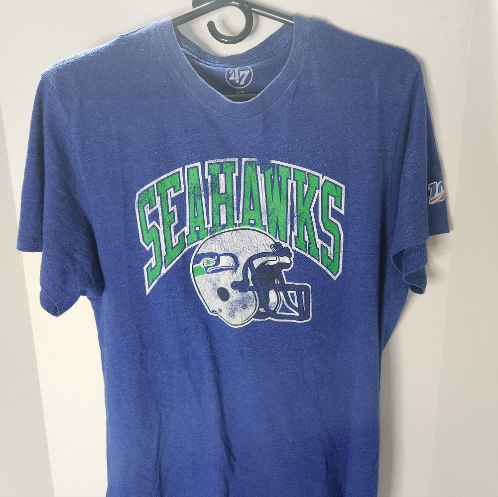 47 Brand Blue Seahawks T-Shirt